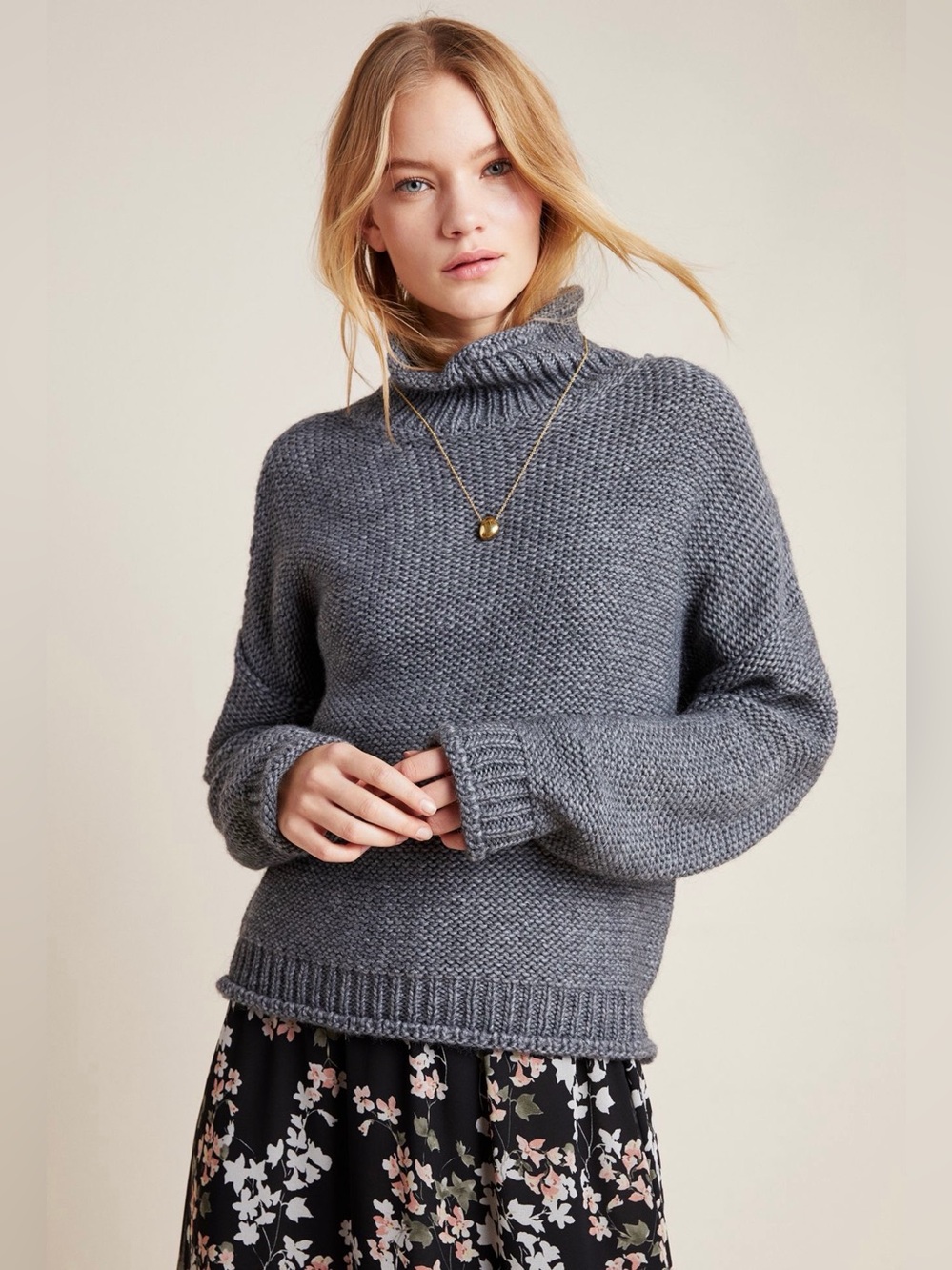 Anthropologie Lottie Textured Sweater